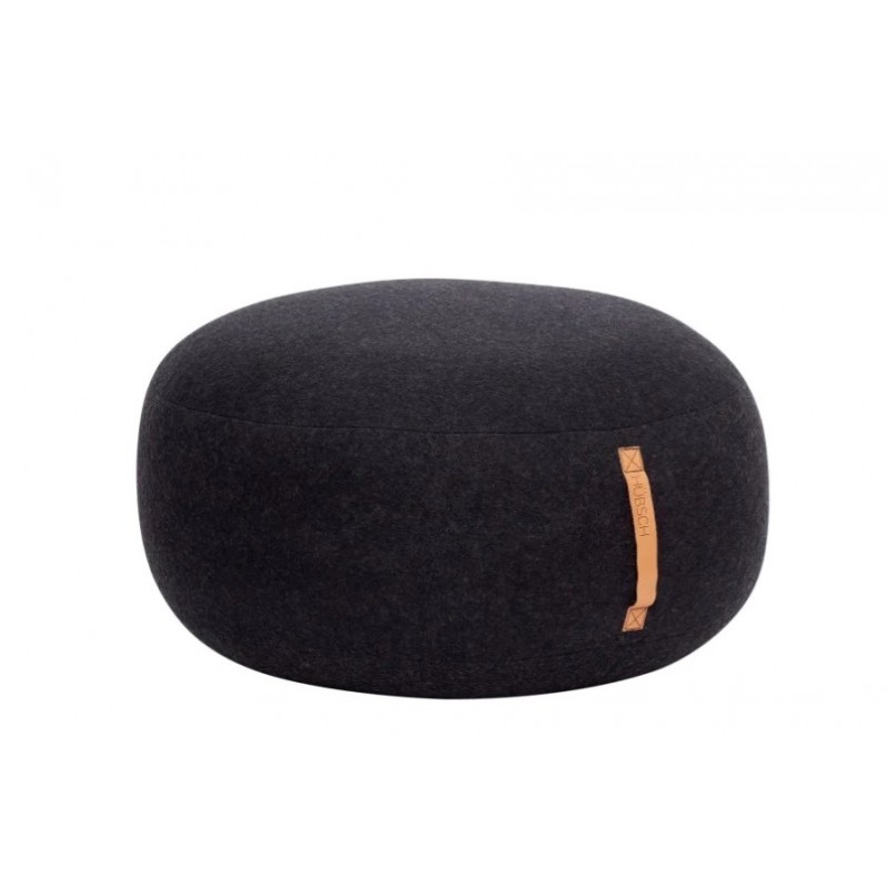 RO MOCHI ROUND POUF WITH LEATHER STRAP Ø70 CM